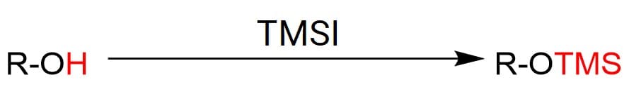 Silylation derivatization reaction