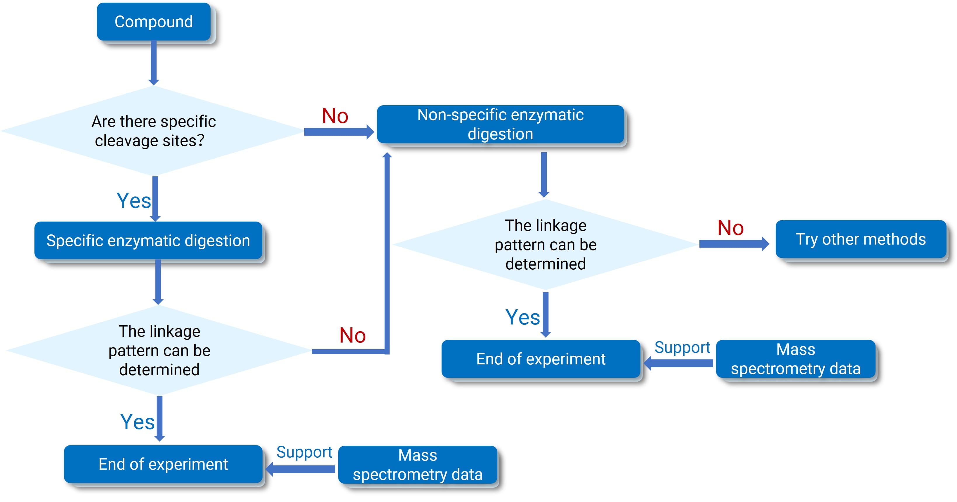 Decision tree for peptide disulfide bond characterization