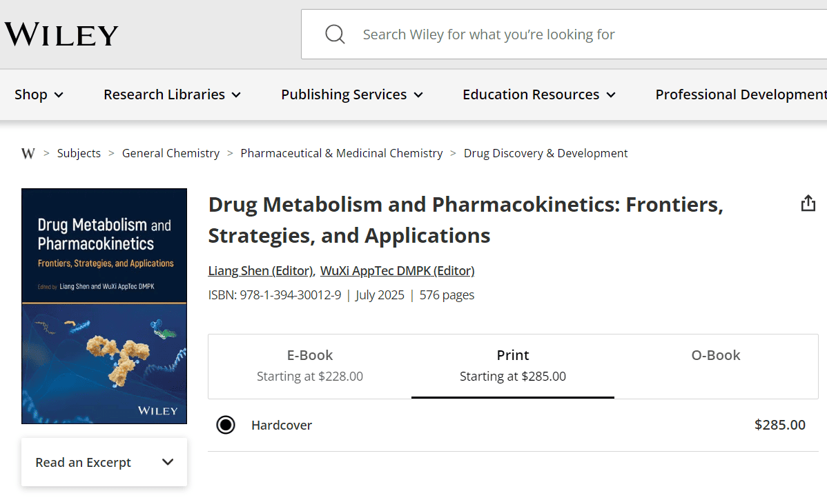 Drug Metabolism and Pharmacokinetics: Frontiers, Strategies, and Applications Drug Metabolism and Pharmacokinetics: Frontiers, Strategies, and Applications