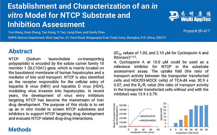 Establishment and Characterization of an In vitro Model for NTCP Substrate and Inhibition Assessment