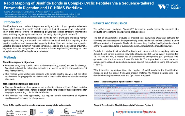 Rapid Mapping of Disulfide Bonds in Complex Cyclic Peptides Via a Sequence-tailored Enzymatic Digestion and LC-HRMS Workflow.jpg